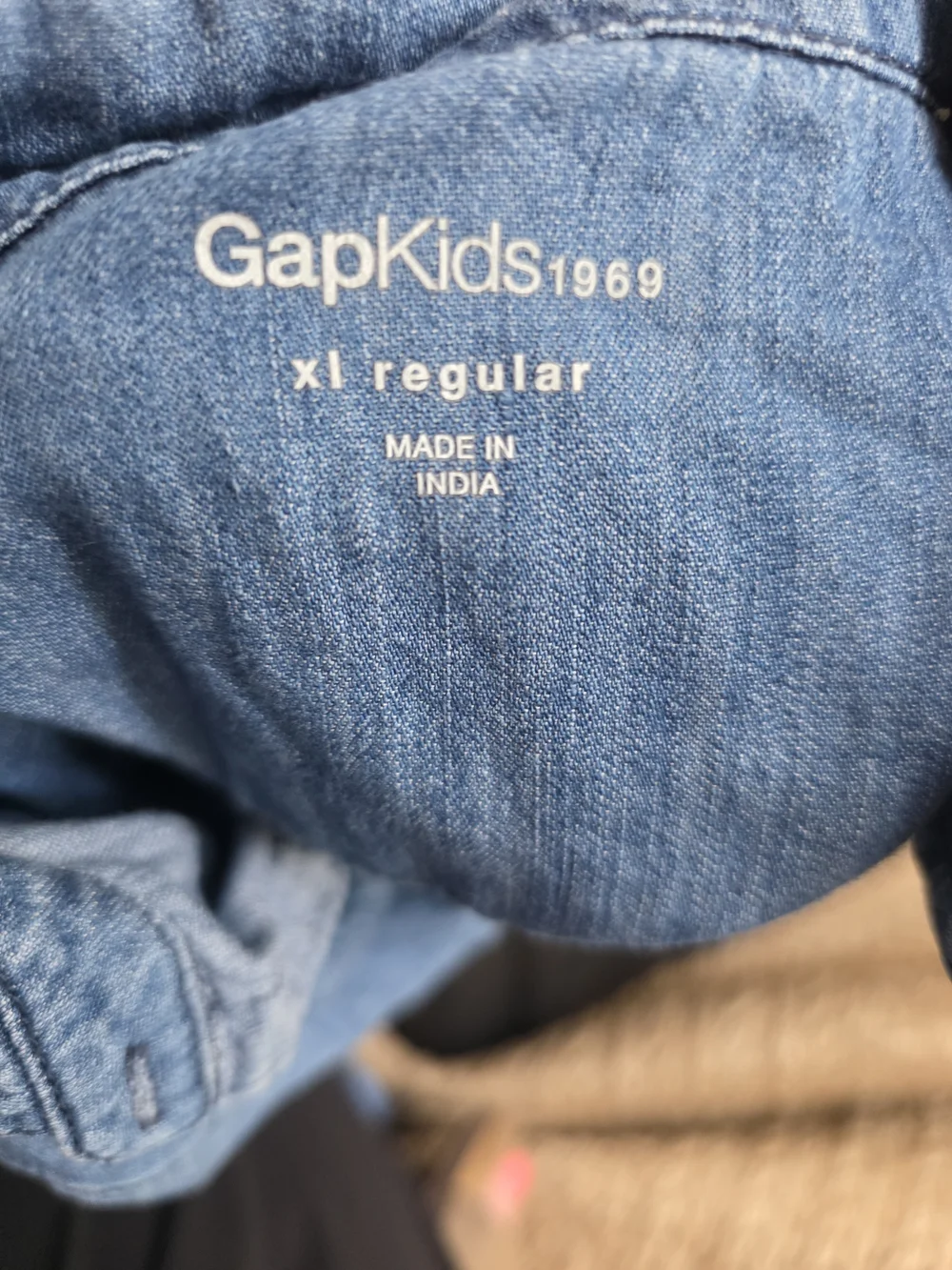 GAP Blue Denim Button-Front Girl's Dress
